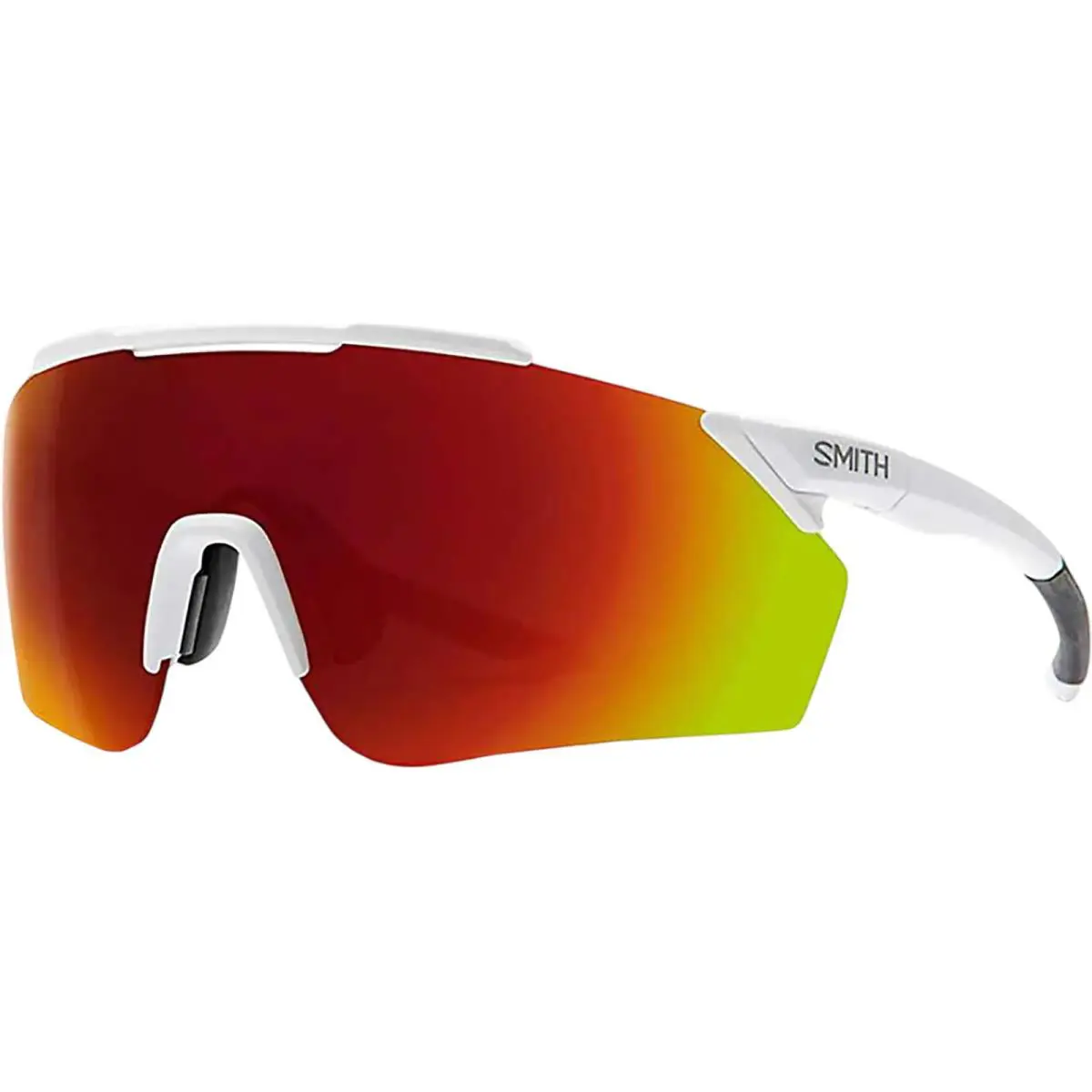 Adult Ruckus Chromapop Matte White/red One Size Sunglasses by Smith Optics