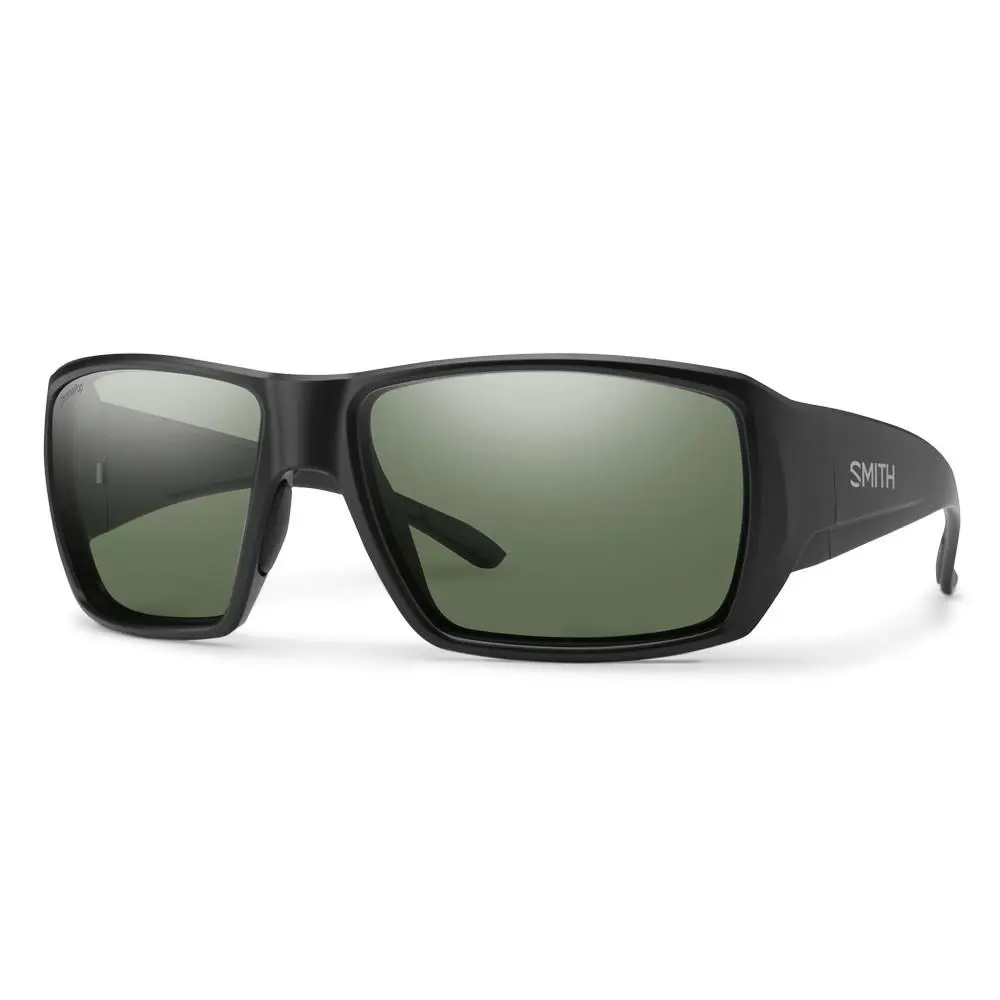 Smith Guide`s Choice S Sunglasses with Chromapop Lenses - Polarized - Matte Black, Lens: ChromaPop Polarized Gray Green