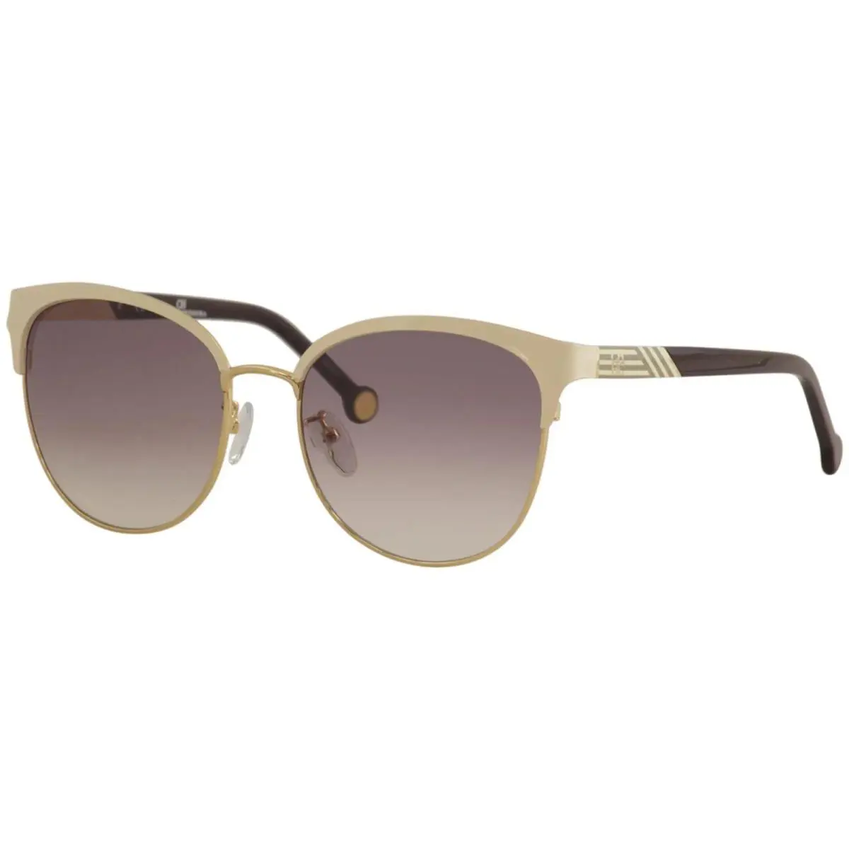 Carolina Herrera She 119 02AM Beige-gold Sunglasses 56mm / /