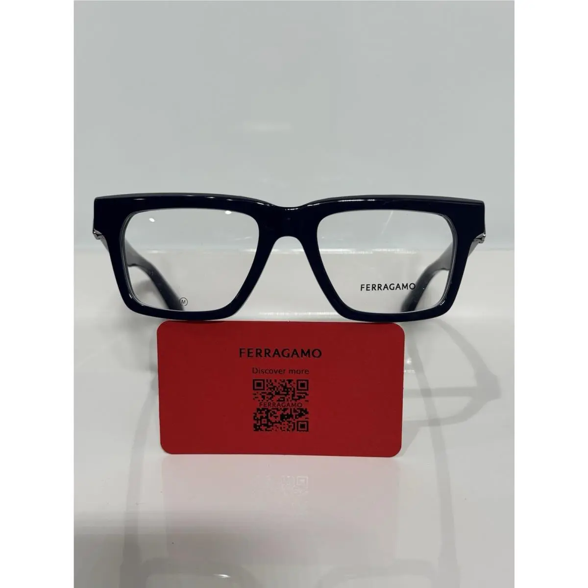 Salvatore Ferragamo SF2995 414 Navy Blue Chunky Acetate Square Eyeglasses 52mm