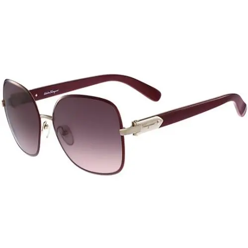 Women`s Beveled Rim Butterfly Sunglasses SF150S 728 - Italy by Salvatore Ferragamo