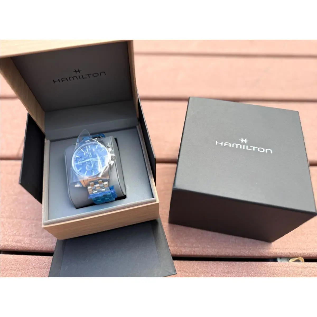 Hamilton Jazzmaster Auto Chrono Blue Dial 42mm H32586141 Mens Automatic Watch