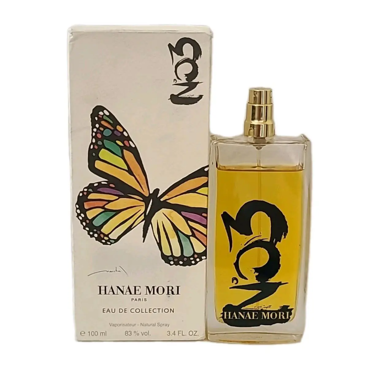 Hanae Mori 3.4 FL OZ Eau de Collection No. 3 Spray For Women 80% Volume