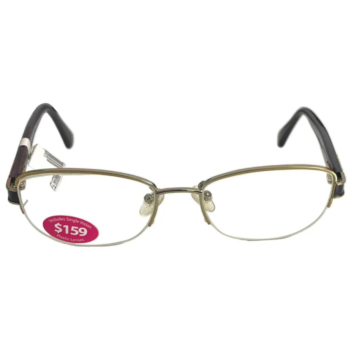 Coach Womens Eyeglasses HC5059 9197 Half Rim Size 52-18-135