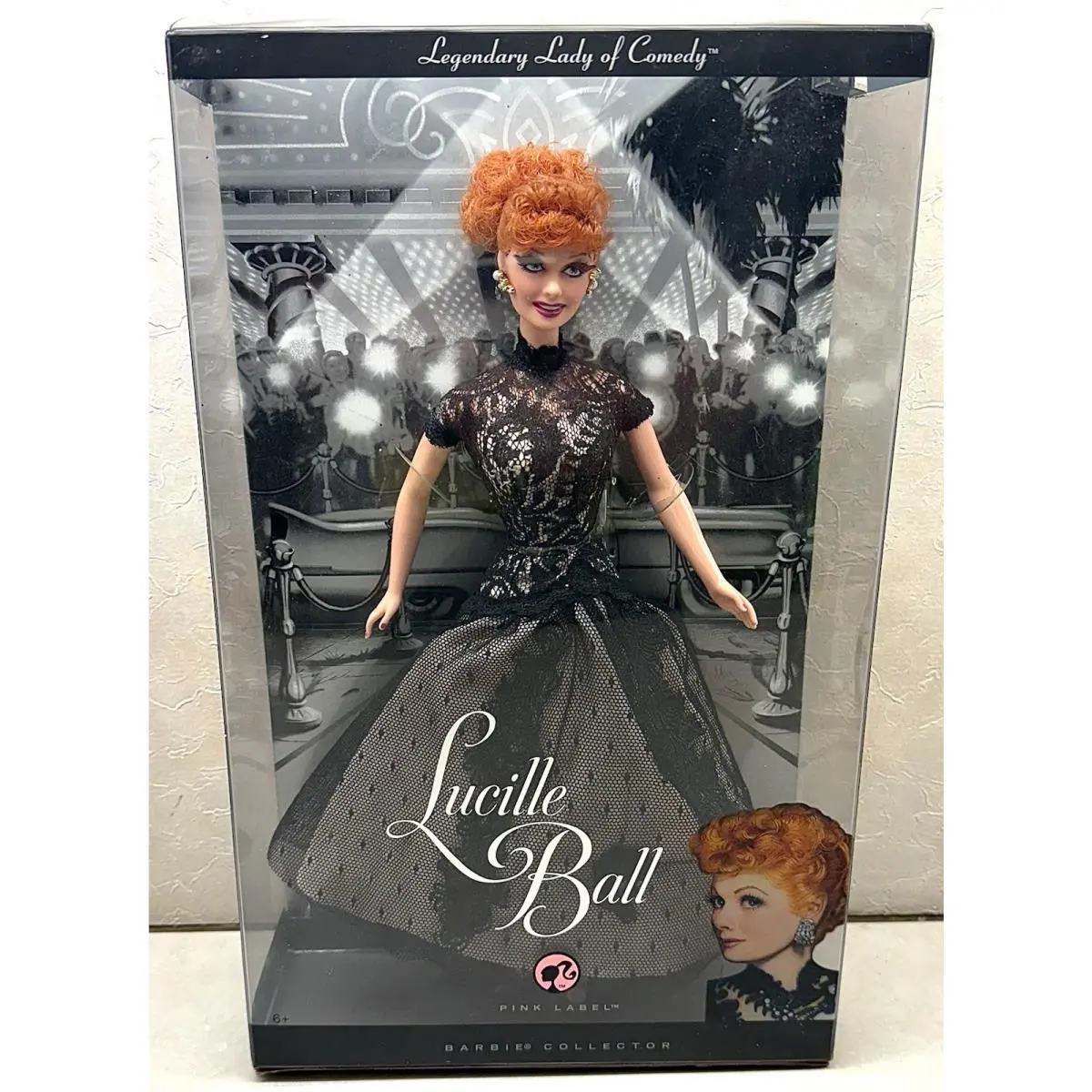 Lucille Ball Barbie Doll 2008 Pink Label Mattel N2691 Nrfb