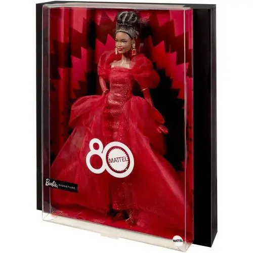 WB Mattel Collectible - Barbie Signature Mattel 80th Anniversary Doll Brunette