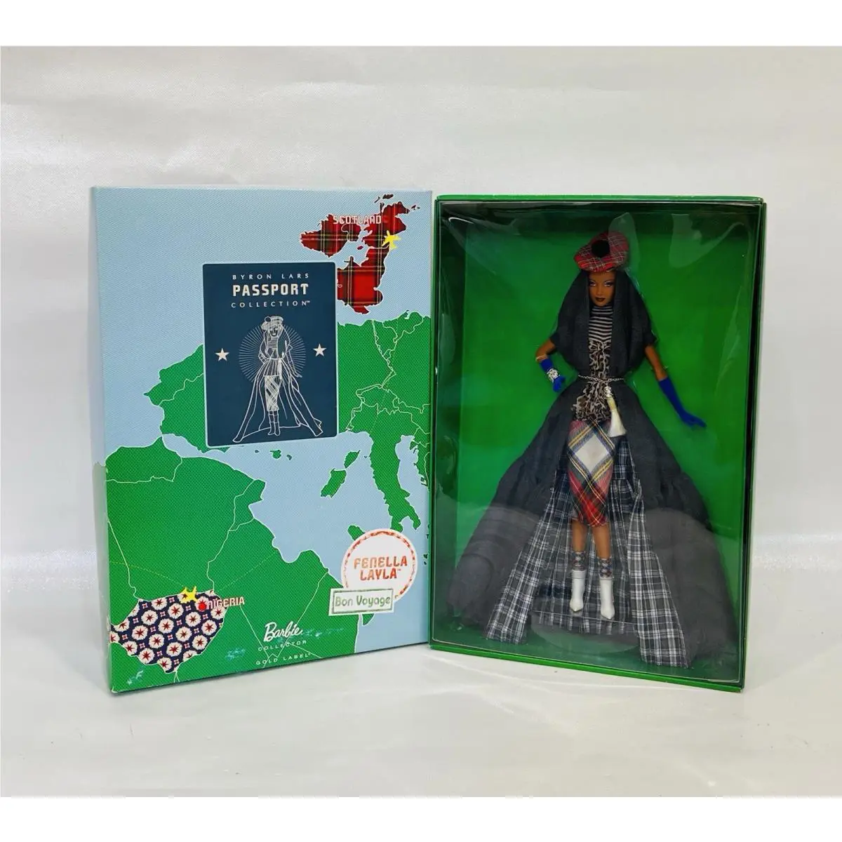 Fenella Layla Byron Lars Passport Nig Ria Gold Label Barbie Doll Rare V0455