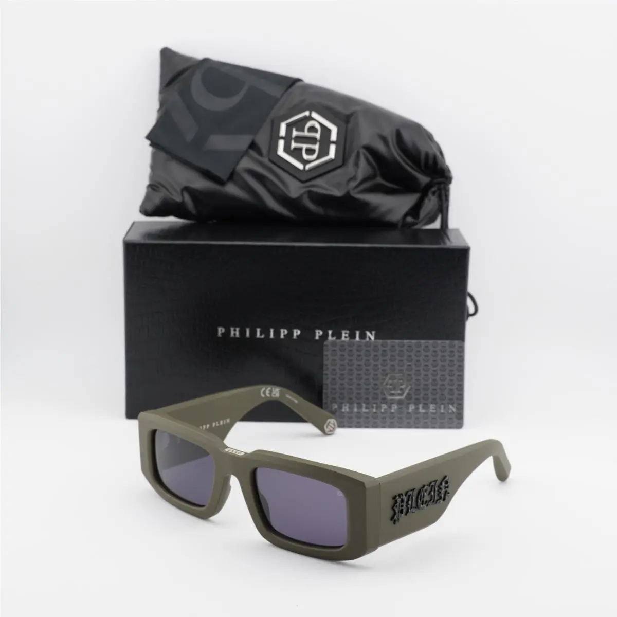 Philipp Plein SPP149 0C02 Matte Green/blue 54-21-145 Sunglasses