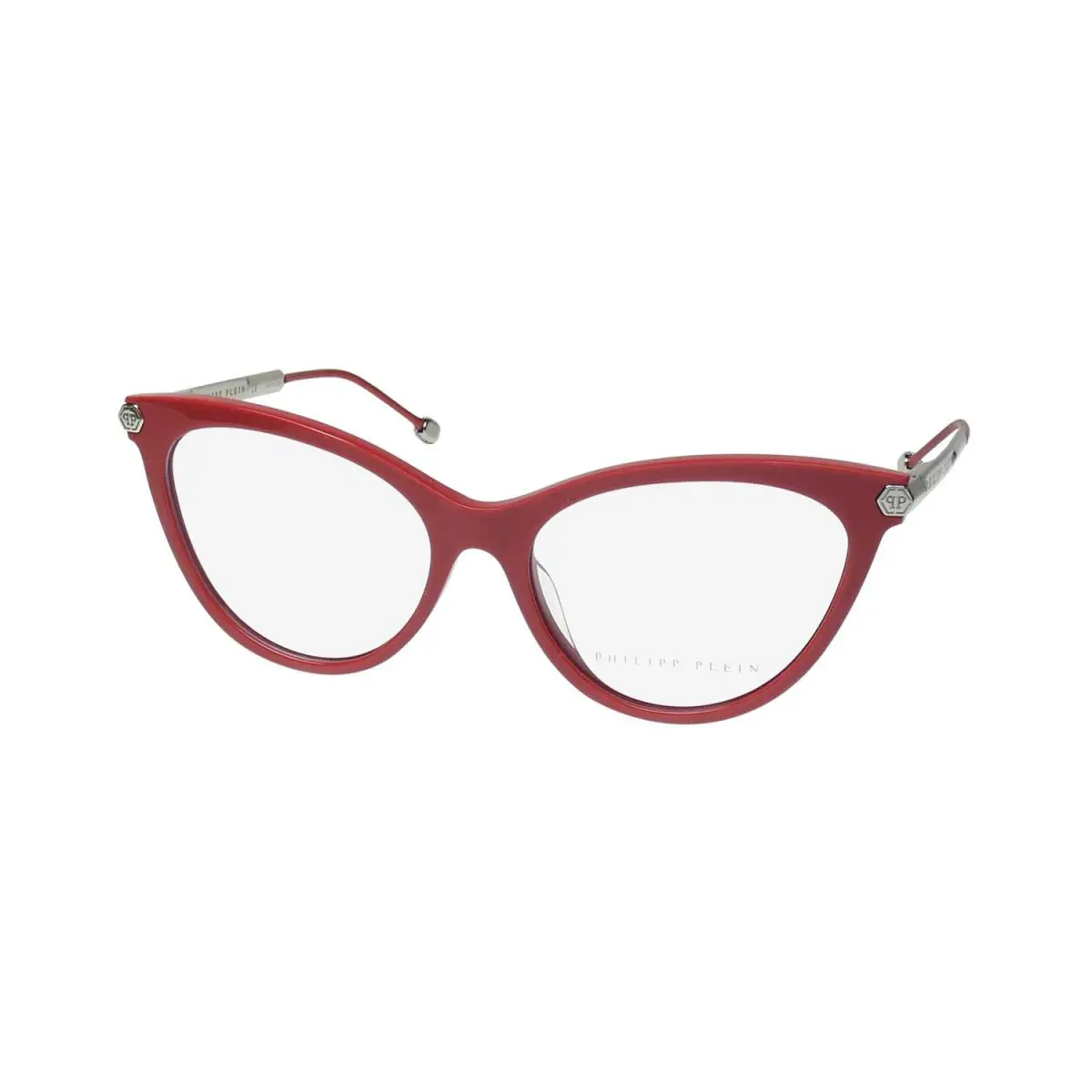 Philipp Plein VPP037S Plein Flawless Eyeglasses Red Italy Womens Cat Eye