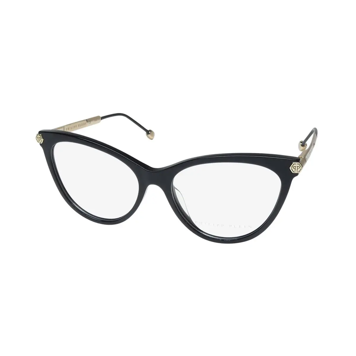Philipp Plein VPP037S Plein Flawless Eyewear 54-16-140 Black Cat Eye Womens