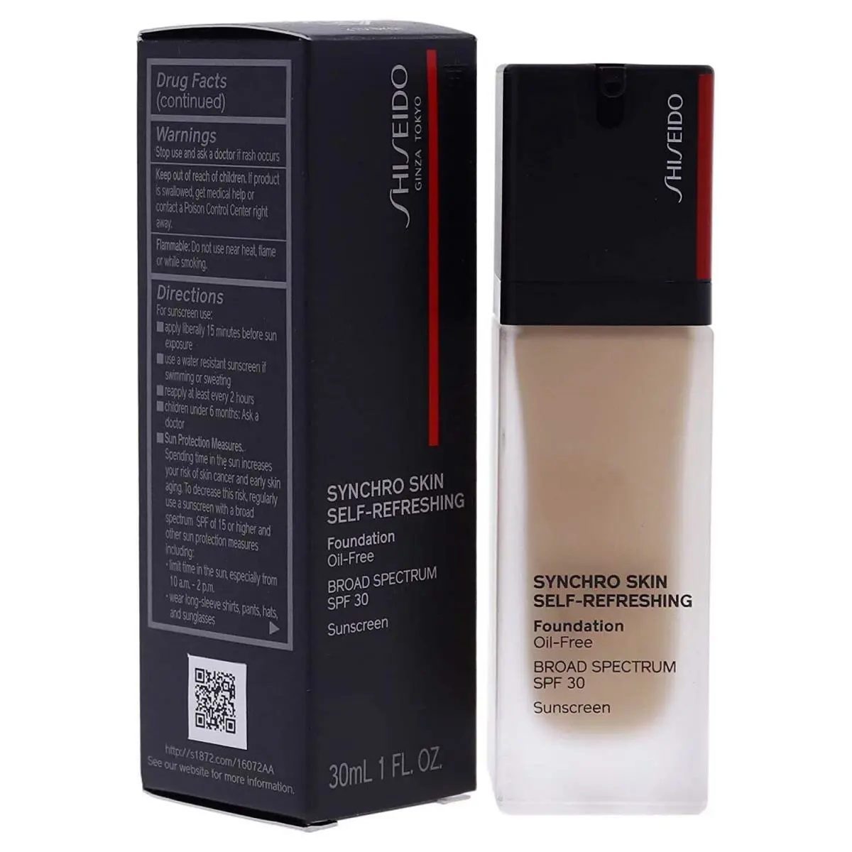 Shiseido Synchro Skin Self-refreshing Foundation Spf 30 1 OZ