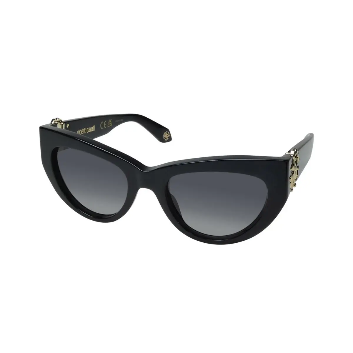 SRC017 Sunglasses Black Cat Eye Italy 0700 53-20-135 Plastic by Roberto Cavalli