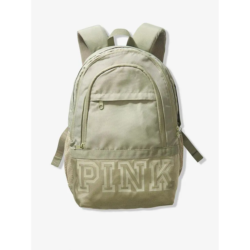 Victoria`s Secret Pink Collegiate Backpack Campus Laptop Travel Book Bag Rare