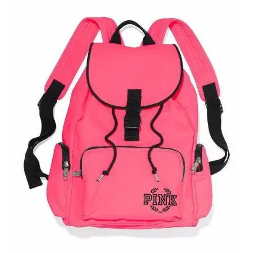 Victoria s Secret Pink Canvas Backpack School Travel Bag Tote Great Gift Rare