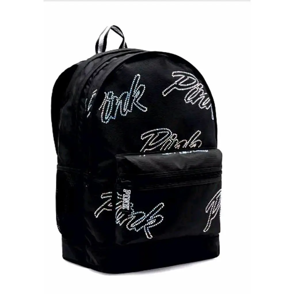 Victoria`s Secret Pink Campus Backpack Laptop Travel Book Bag Tote Rare Gift