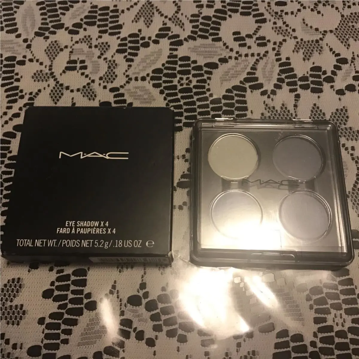 Mac Eyeshadow Quad Tone:grey Rare Htf