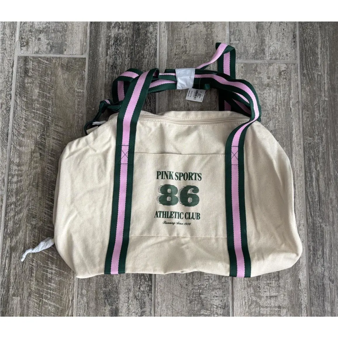 Victoria’s Secret Pink Cream Beige Gym Weekender Bag