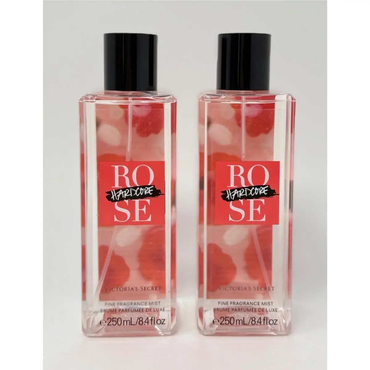2 Victoria`s Secret Hardcore Rose Fragrance Body Mist Spray Perfume Splash 8.4OZ