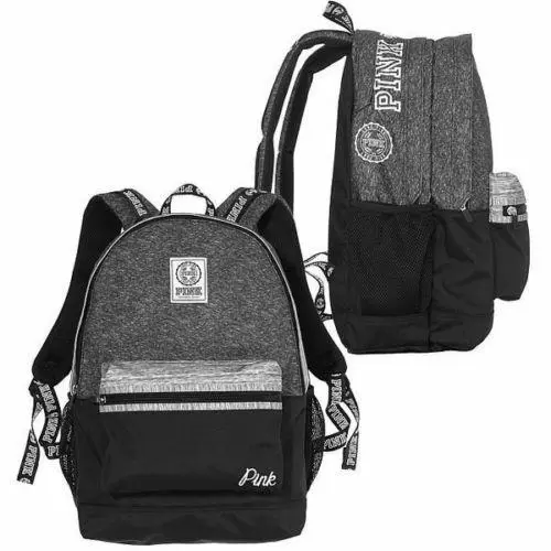 Victoria`s Secret Pink Campus Backpack Laptop Travel Book Bag Tote Rare Gift