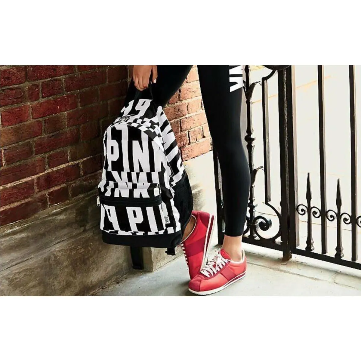 Victoria`s Secret Pink Campus Backpack Laptop Travel Book Bag Tote Rare Gift