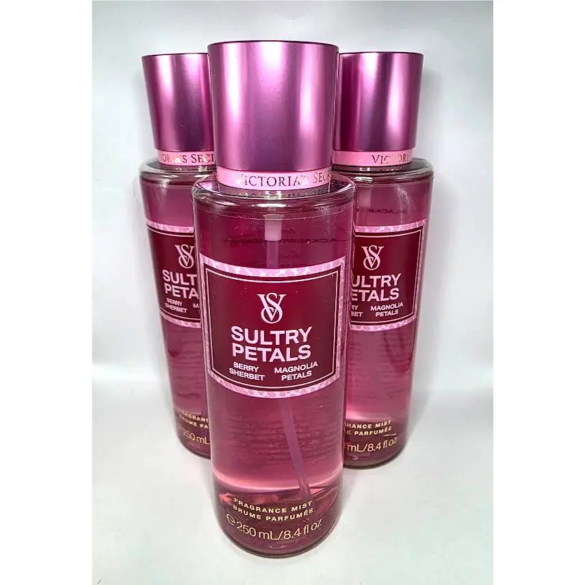 Victoria`s Secret Sultry Petals Body Mist 8.4 FL OZ Each 3