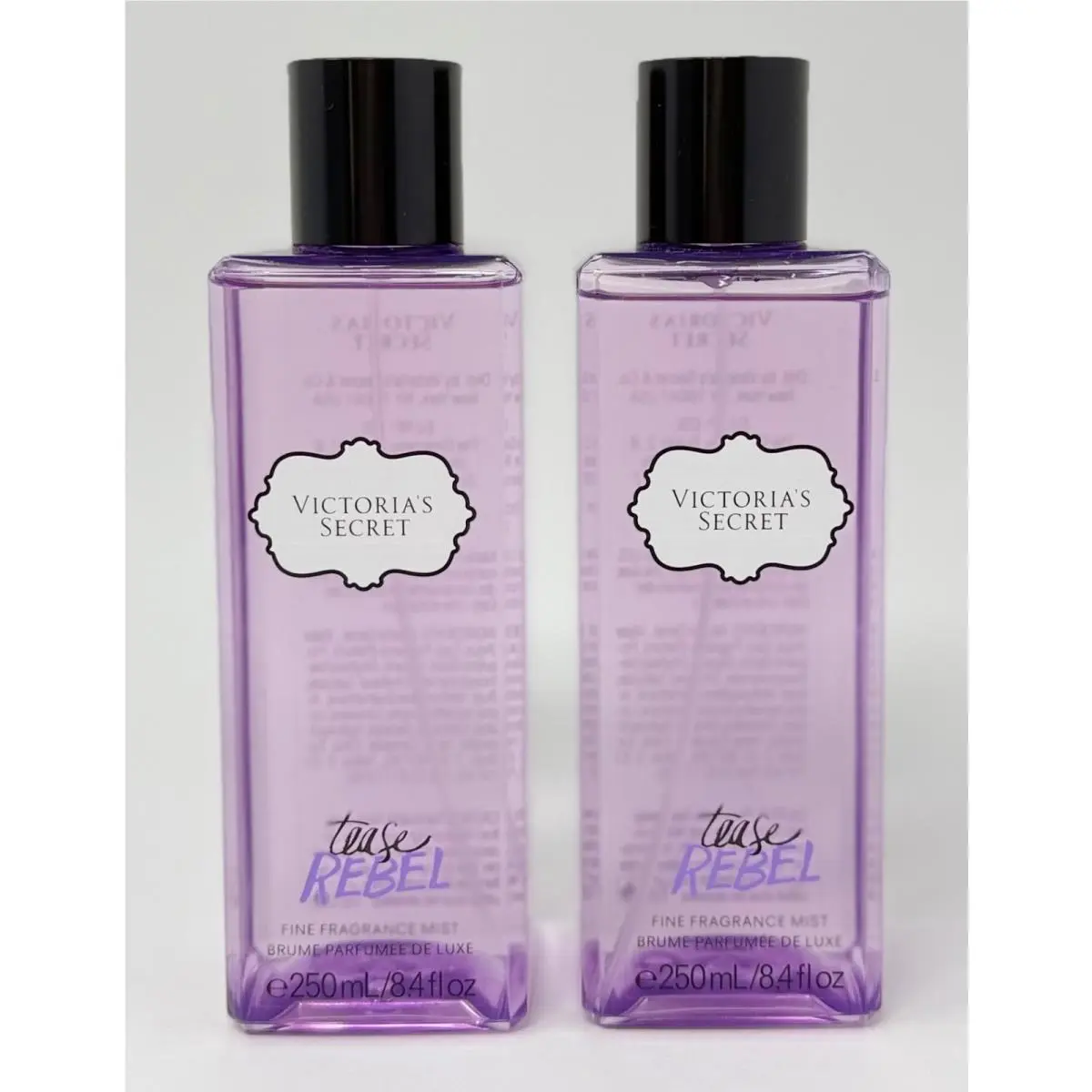 2 Victoria`s Secret Tease Rebel Fragrance Body Mist Spray Perfume Splash 8.4 OZ