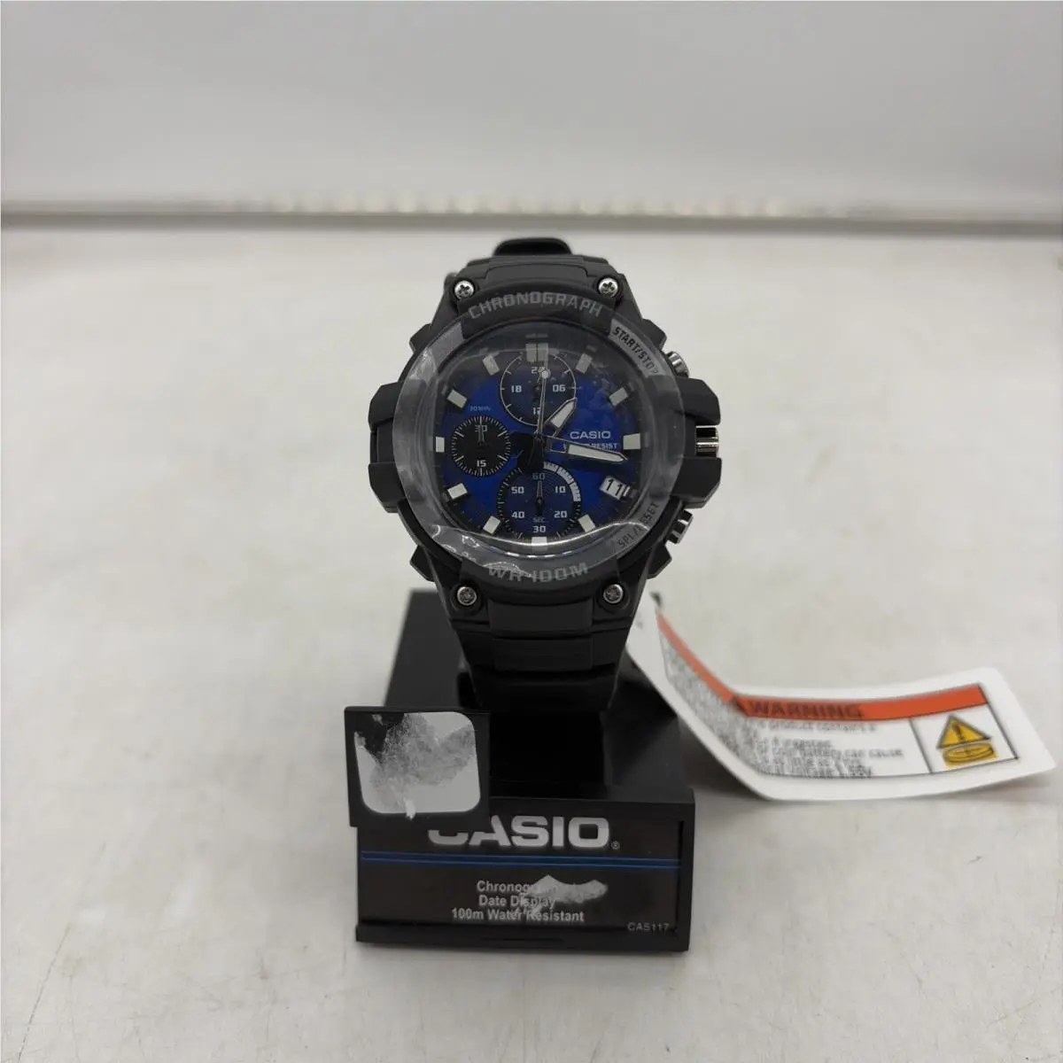 Casio MCW110H-2A2V Chronograph Watch Black Resin Band 100 Meter WR Date