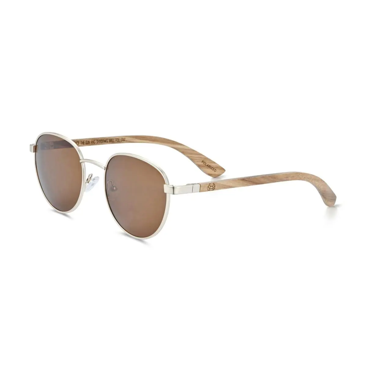 Boracay Sunglasses - Rose Gold Metal / Zebra Wood: / by Earth Wood