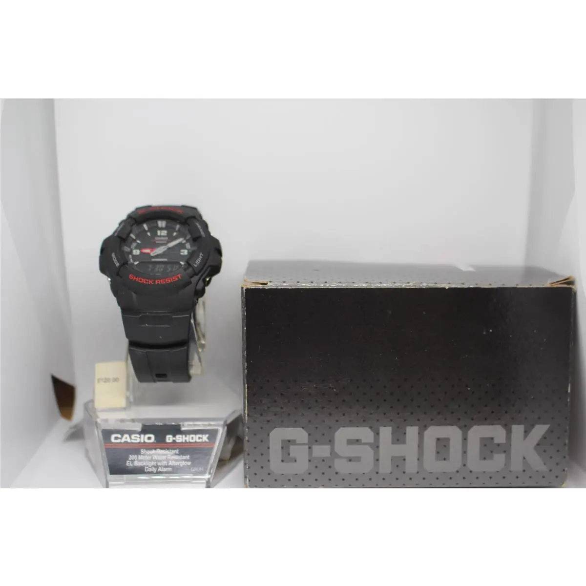 G-shock Quartz Watch w Resin Strap 47mm Black G-100-1BVMCI Analog Digital by Casio