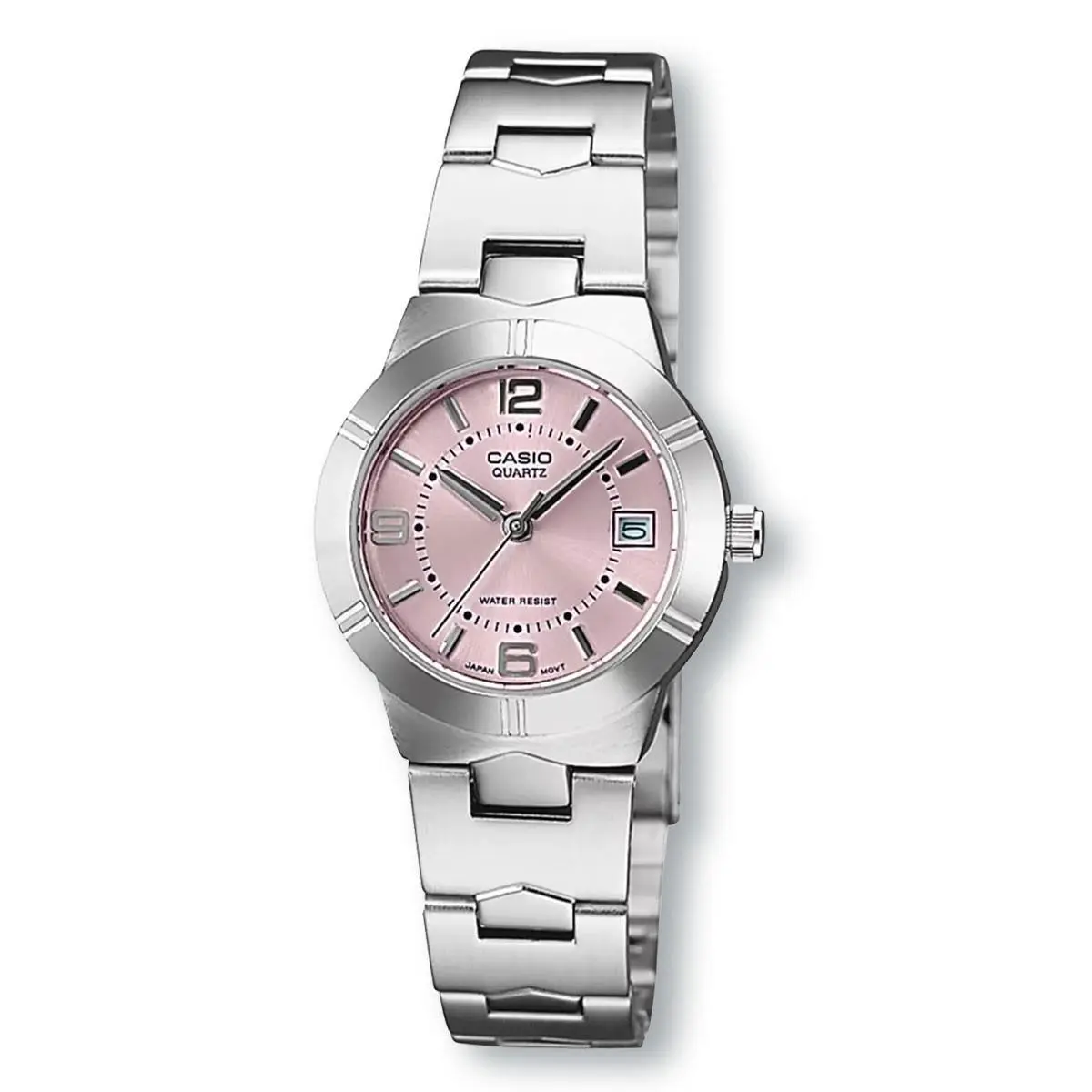 LTP-1241D-4A3 Analog Womens Watch Date Stainless Steel by Casio