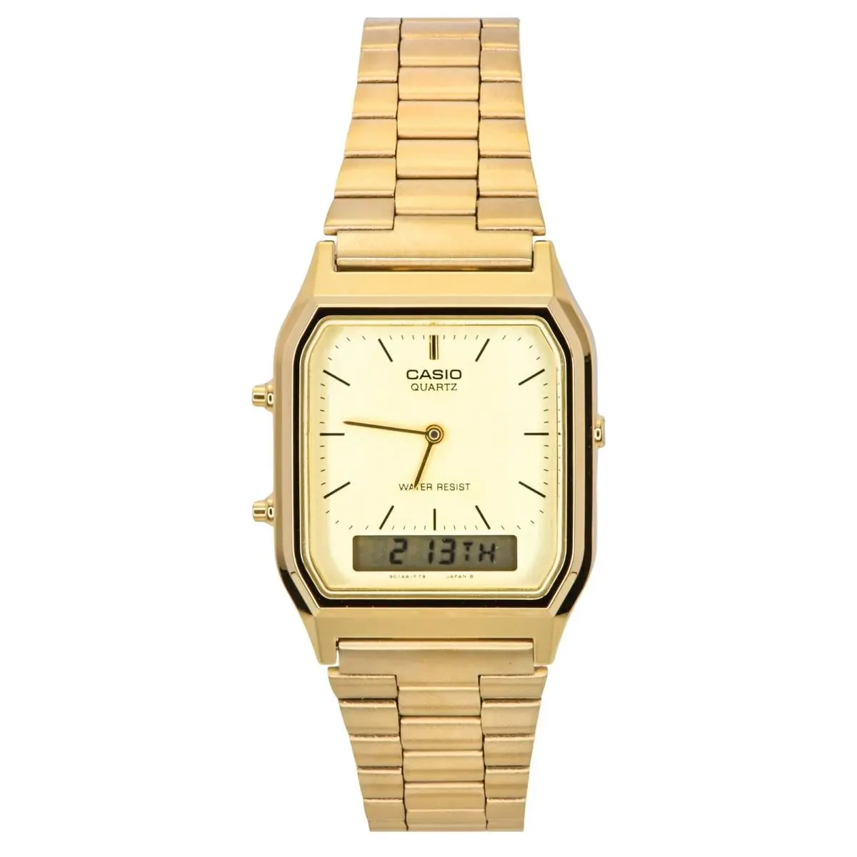 Casio Quartz Analog Digital Gold Tone Casual AQ-230GA-9DMQ Men`s Watch