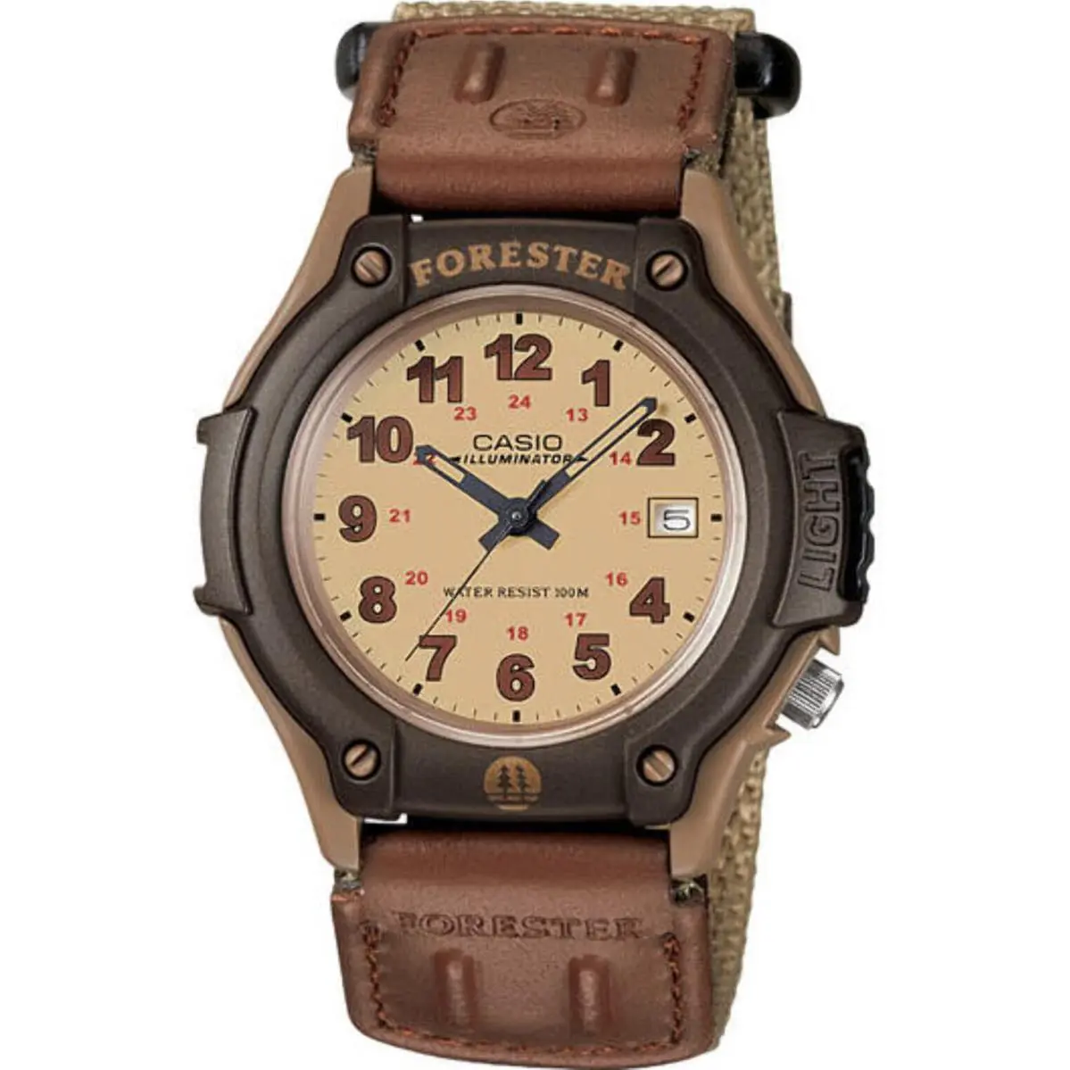 Casio FT500WVB-5BV Men`s Classic Leather/ Cloth Forester Watch FT500WC-5BV