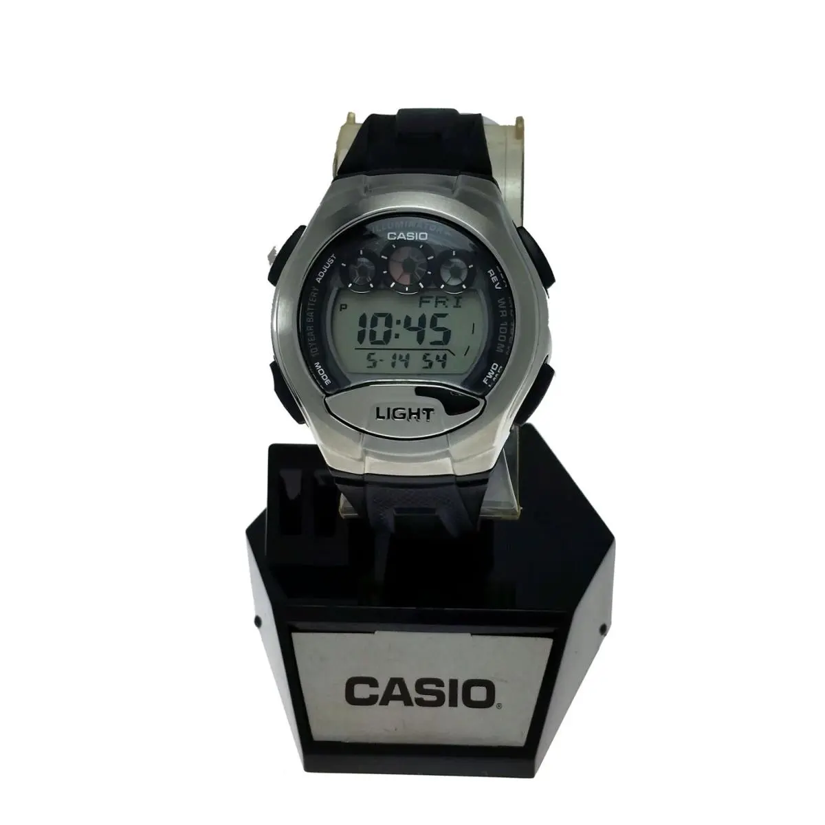 E-data Sport Alarm Men Resin Watch W755-1AVDF Wristwatch WR-100 Meter by Casio