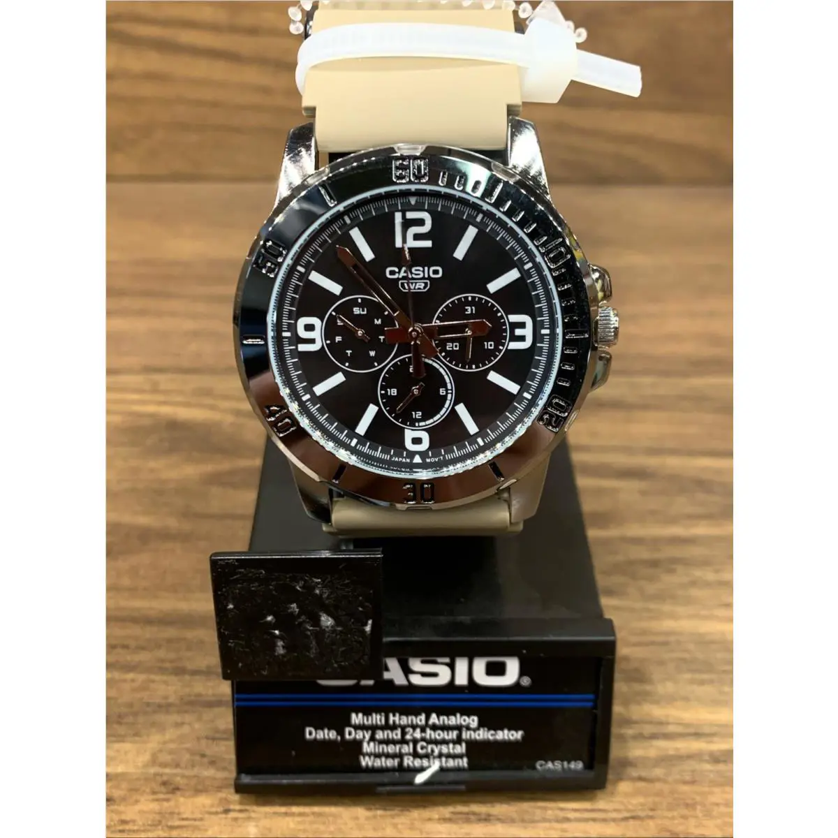 Casio MTPVD300-5BW Men`s Multi-hand Analog Date/Month/24Hour Watch 50M WR