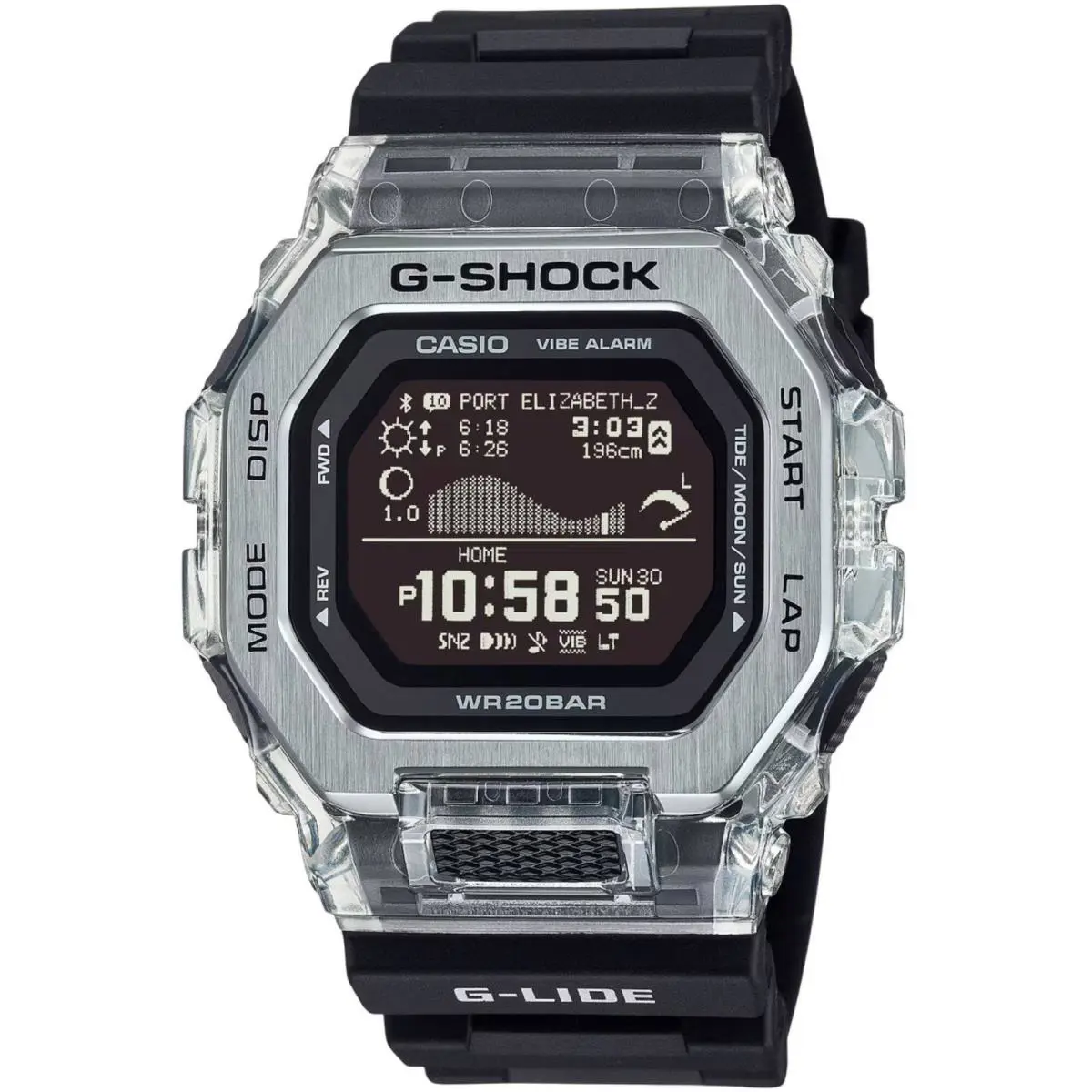 Casio G-shock Digital G-glide with Bluetooth Connect - Black GBX-100S-1CR