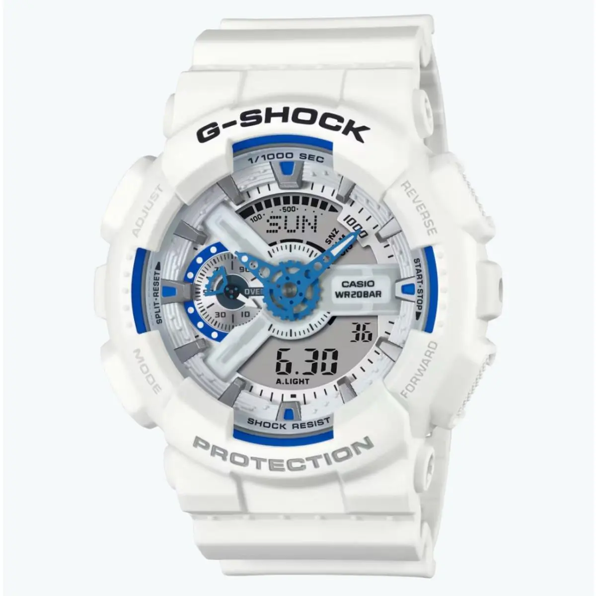 G Shock Analog-digital 110 Series GA110HDS-7A White Band by Casio