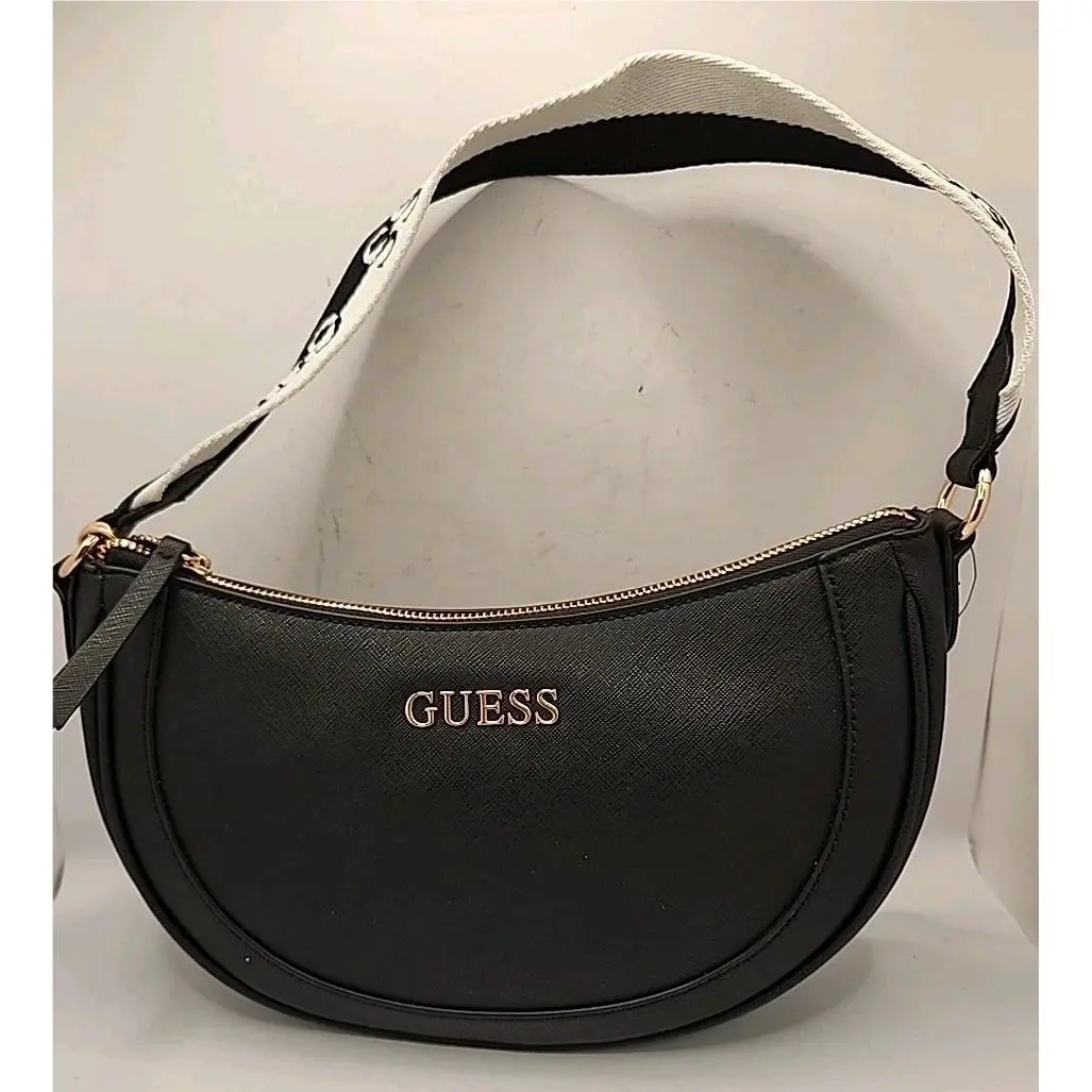 Guess Norwood Mini Top Zip Bag in Black