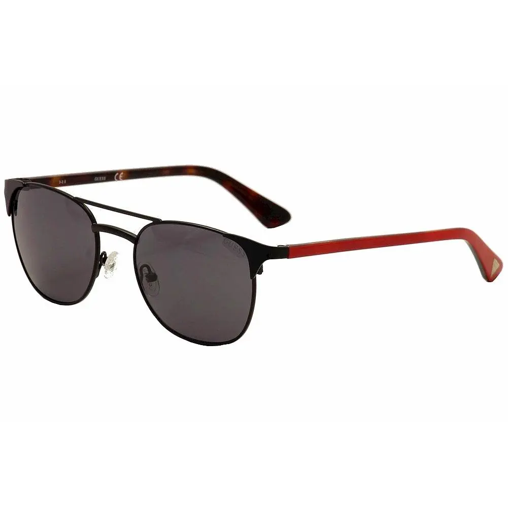 Women`s GU7413 GU/7413 02A Black/red/havana/gold Fashion Sunglasses 53mm by Guess