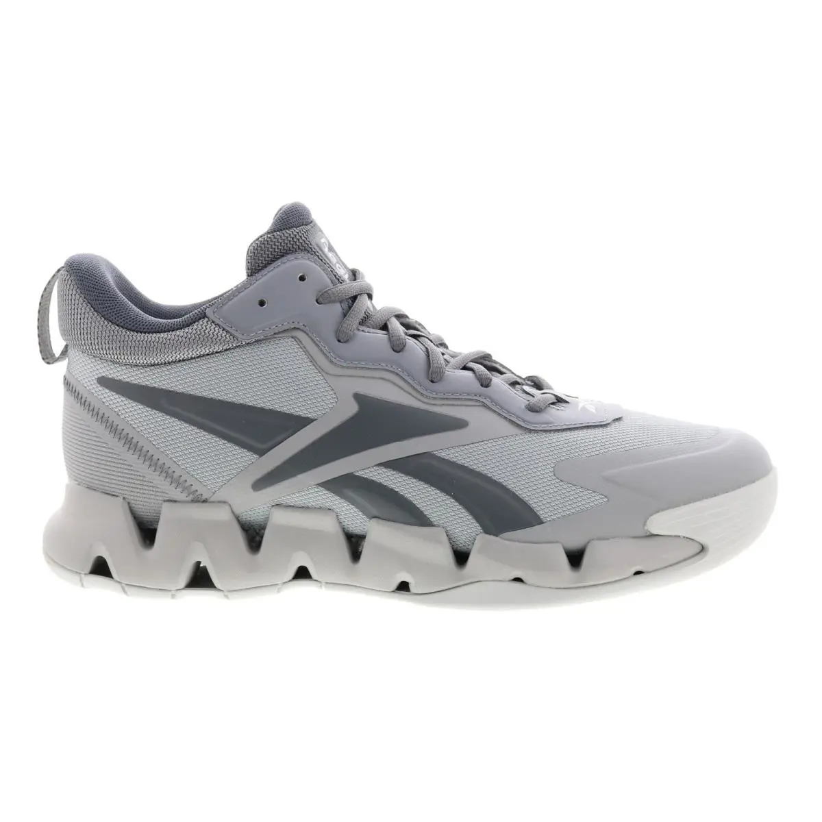Reebok Zig Encore Mens Gray Synthetic Lace Up Lifestyle Sneakers Shoes - Gray