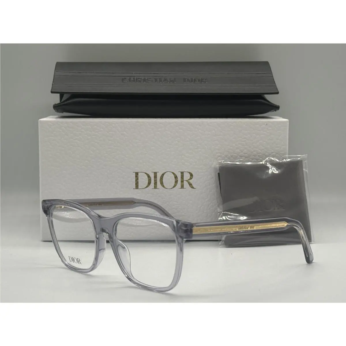 Christian  Spirito S4I 8000 Shiny Light Blue Eyeglasses 53-17 by Dior