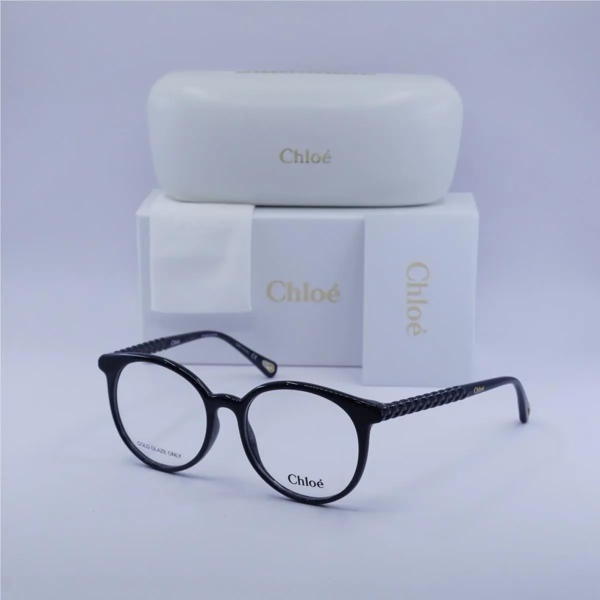Chloe CH0006O 006 Shiny Dark Blue 52mm Eyeglasses