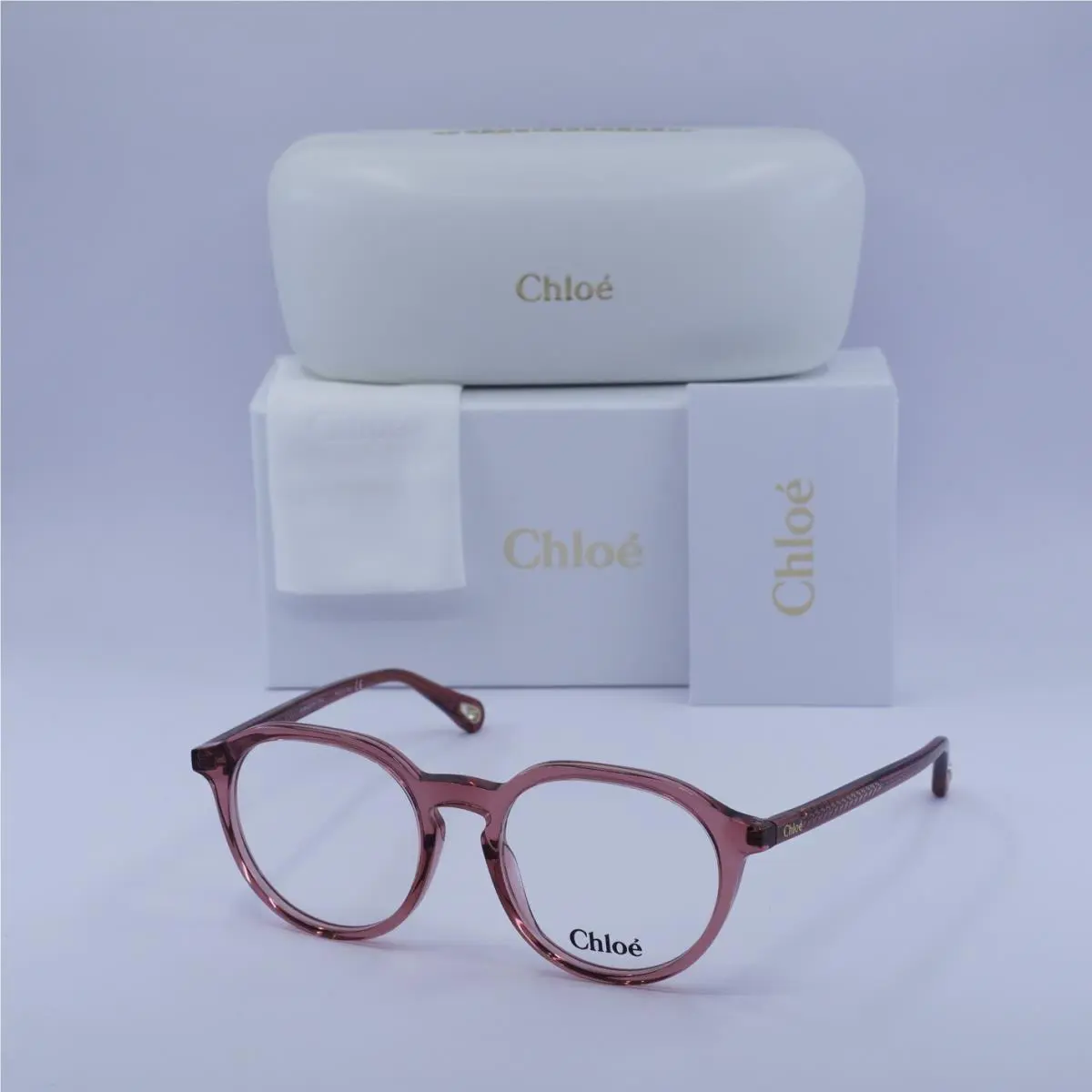 Chloe CH0012O 006 Transparent Pink 50mm Eyeglasses