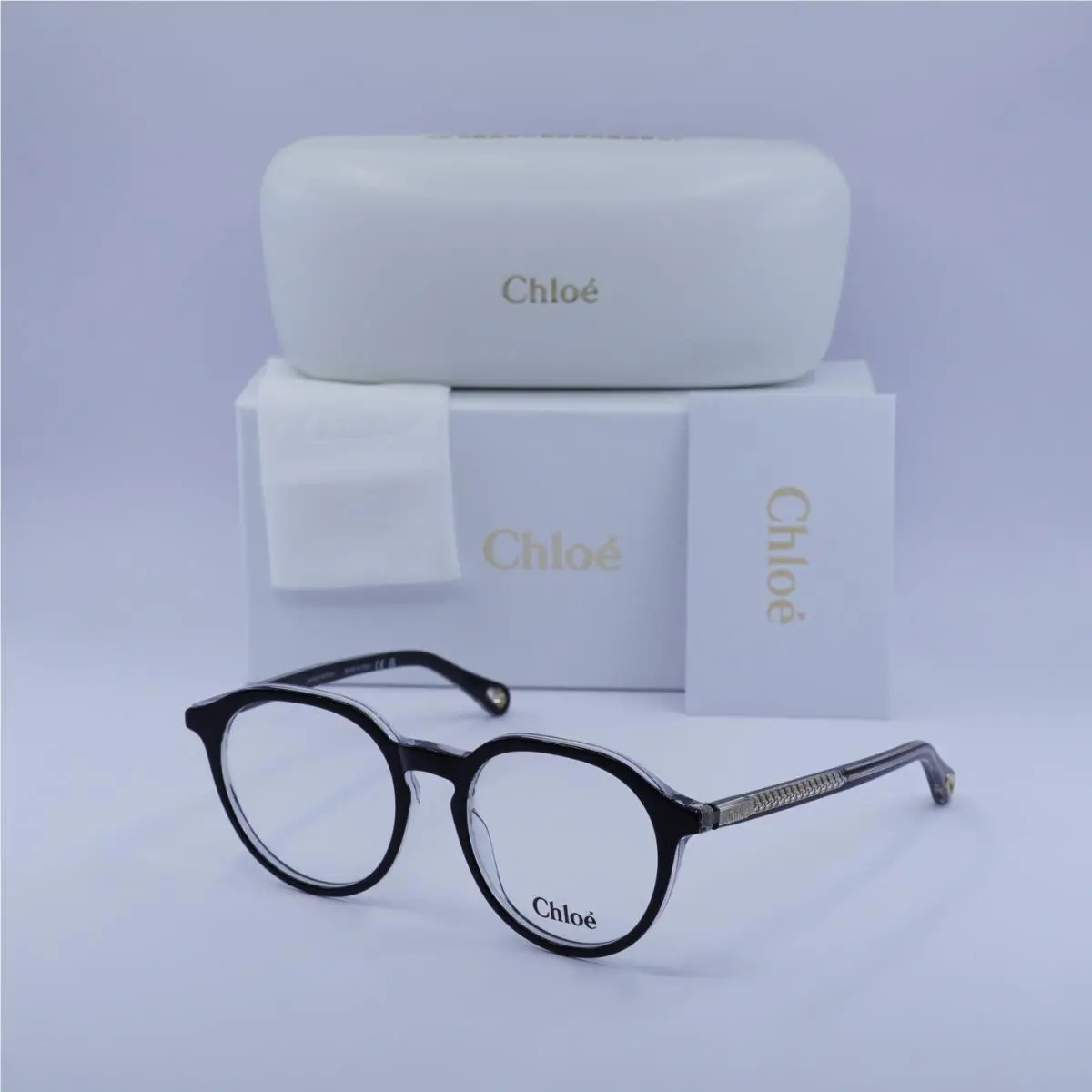 Chloe CH0012O 007 Top Black/transparent 50mm Eyeglasses