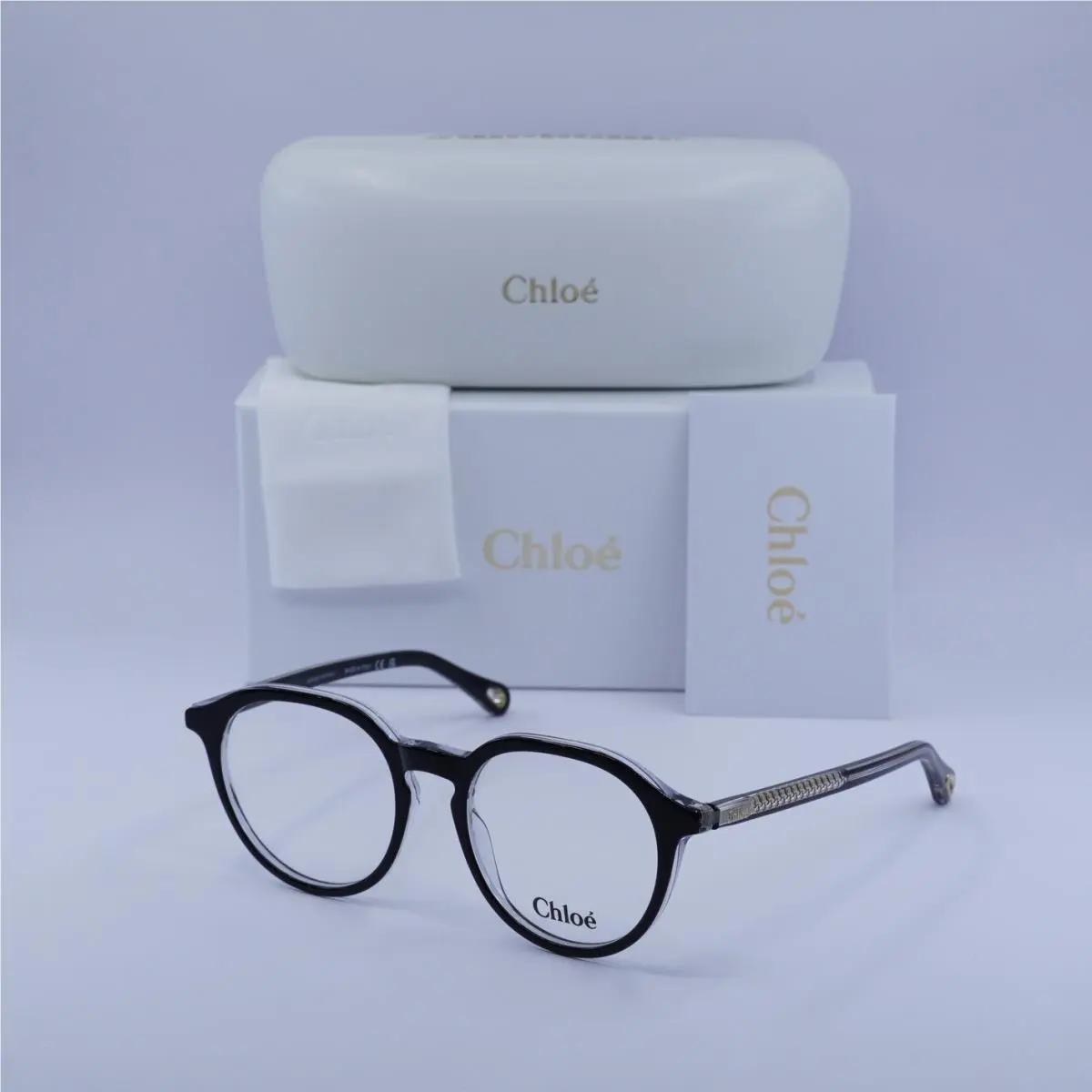 Chloe CH0012O 007 Top Black/transparent 50mm Eyeglasses