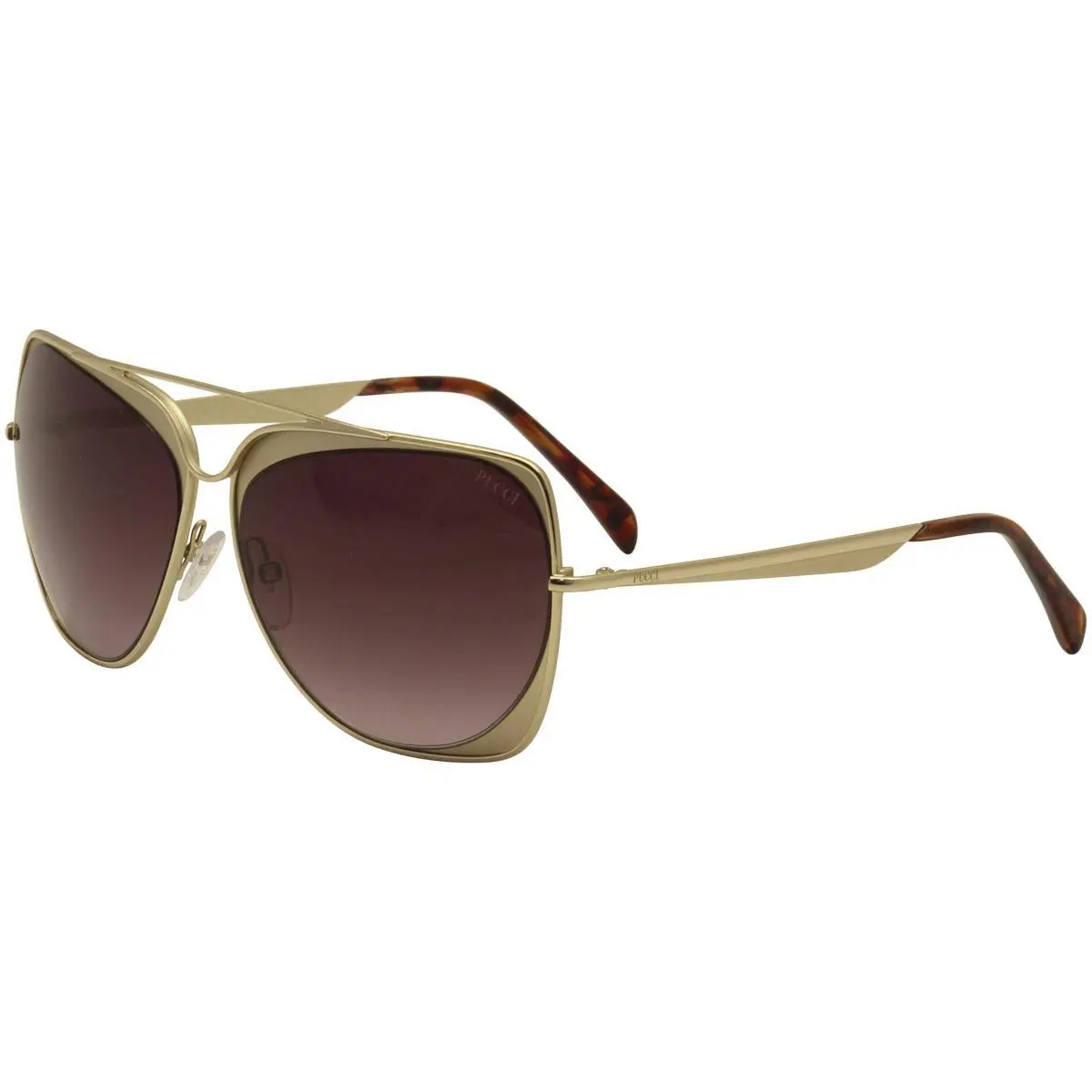 Emilio Pucci Women`s EP0004 EP/0004 28T Matte/shiny Gold Fashion Sunglasses 61mm