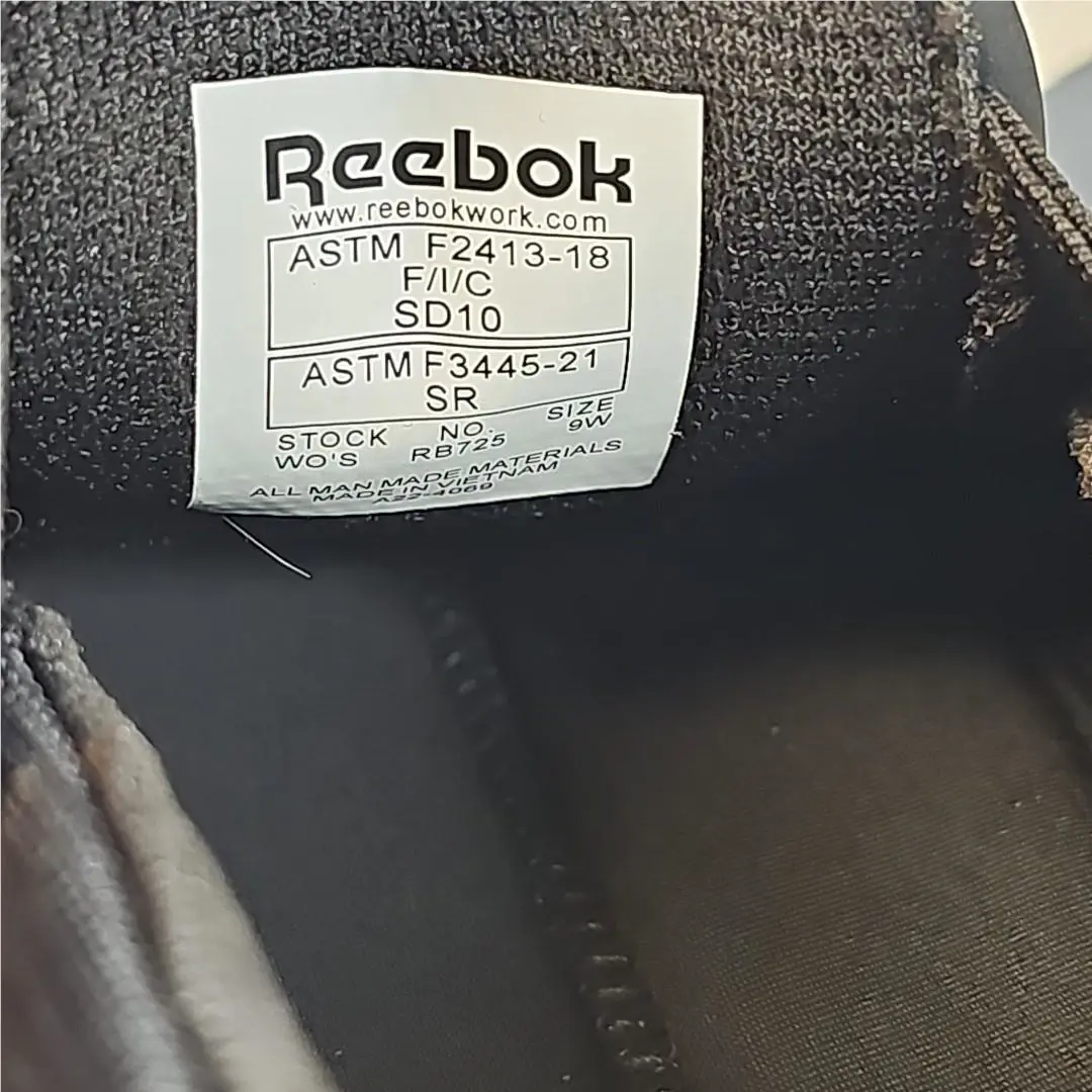 Reebok shoes - Reebok Work - Work - RB 725 - Black (UPC: 690774612204) 14