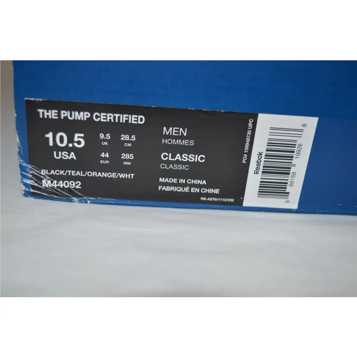 Reebok shoes - Reebok The Pump Certified - The Pump Certified - Black (UPC: 888168199268) 6