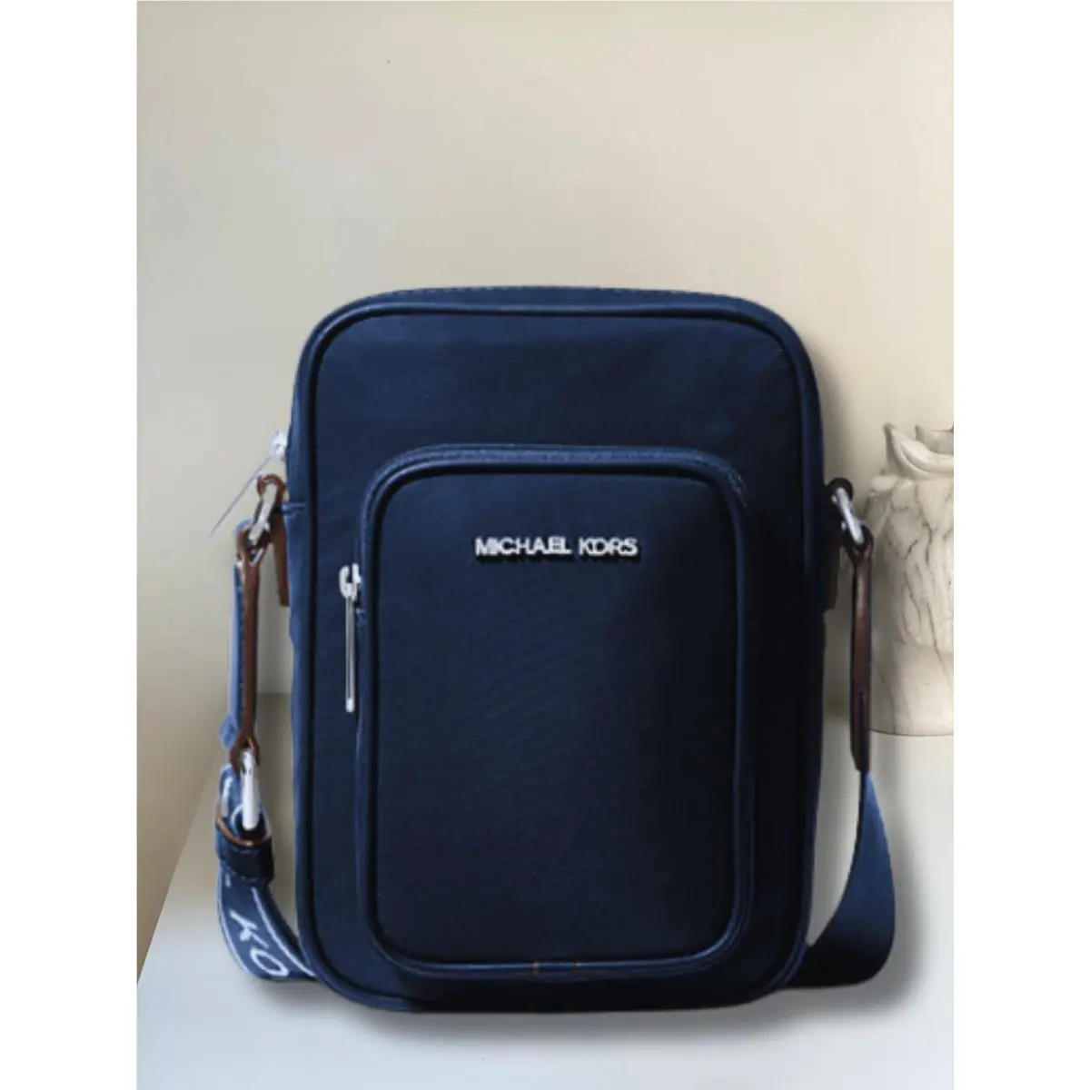 Khai Women Nylon NS Zip Pocket Crossbody Shoulder Bag Variation NAVY by Michael Kors