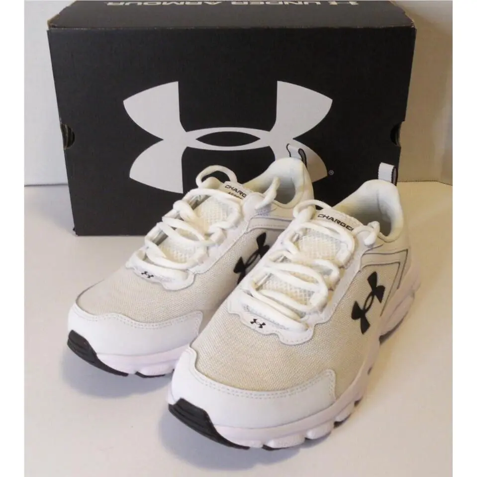 Under Armour Charged Assert 9 D Women’s Running Shoes Size 8 Wide White 3024862