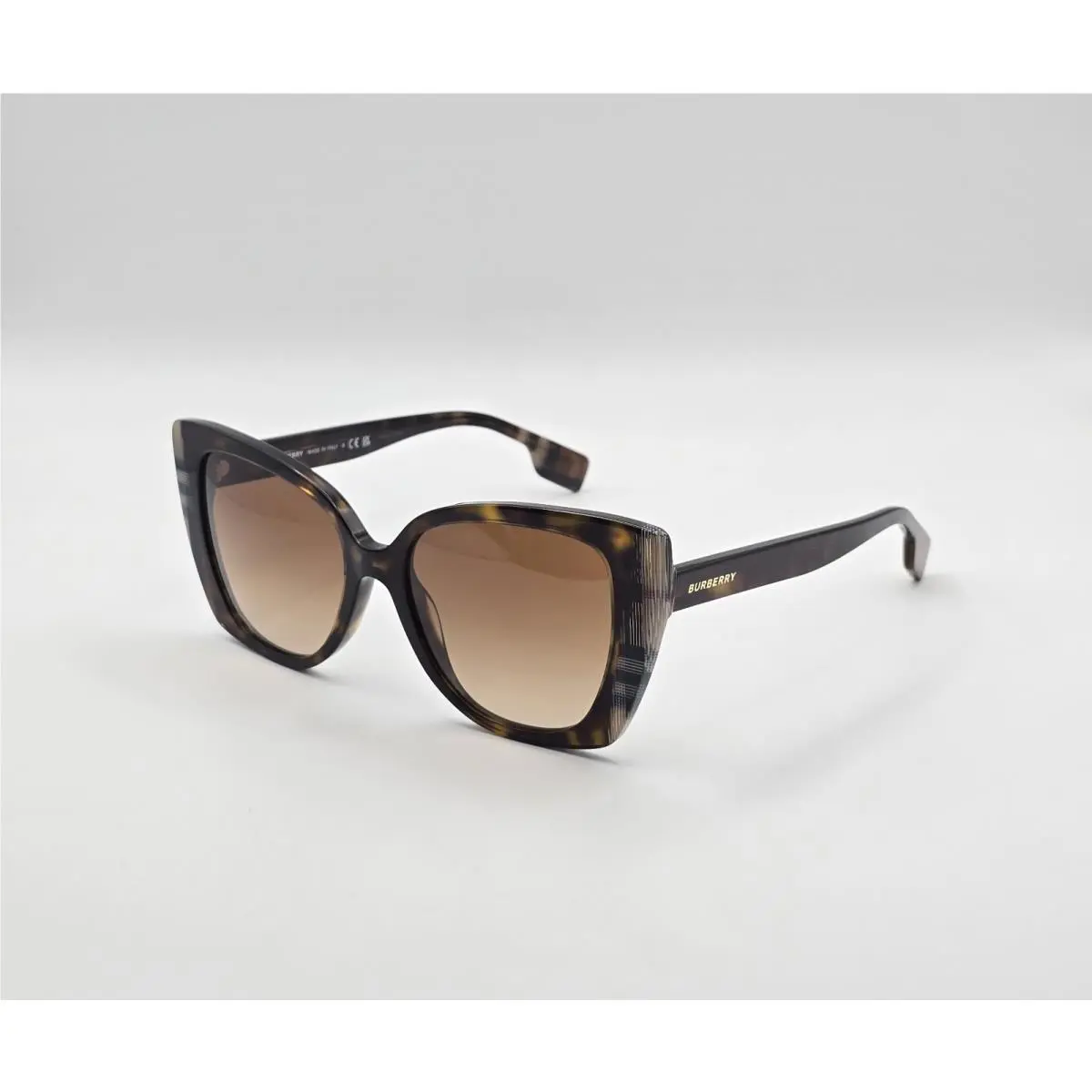Burberry BE4393 4053/13 Meryl Dark Havana Brown 54 mm Woman`s Sunglasses